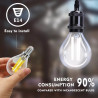 Żarówka LED filamentowa G45 E14 4W zimne światło 470lm