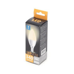 Żarówka LED C37 E14 4W 3000K ciepła barwa 340 lumenów biała
