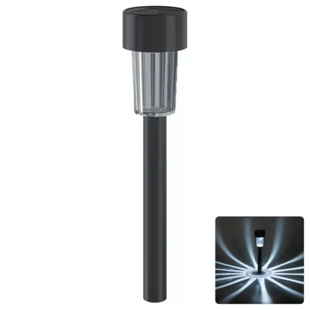 Solarny lampion zewnętrzny LED 0,006W 6500K czarny 29,5 cm