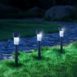 Solarny lampion zewnętrzny LED 0,006W 6500K czarny 29,5 cm