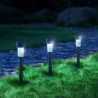 Solarny lampion zewnętrzny LED 0,006W 6500K czarny 29,5 cm