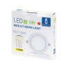 Panel LED podtynkowy 12W 3000K 1400lm okrągły biały