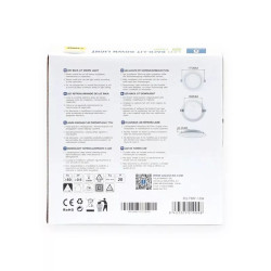 Panel LED podtynkowy 12W 3000K 1400lm okrągły biały