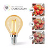 Żarówka LED filamentowa G45 bursztynowa E14 4W ciepłe światło 2200K