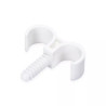 Dwuhaczykowy zacisk PVC do rur 19-22 mm z mocowaniem na śrubę M6