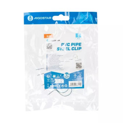 Zacisk stalowy do rur PVC 25 mm ocynkowane żelazo IP20 do wnętrz