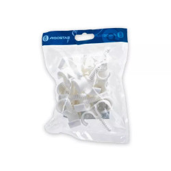 Dwuhaczykowy zacisk PVC do rur 19-22 mm z mocowaniem na śrubę M6
