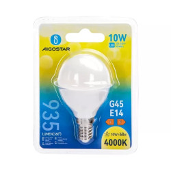 Żarówka LED G45 E14 10W 4000K neutralna barwa światła