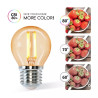 Żarówka LED filamentowa G45 E27 6W 2200K bursztynowa 600lm