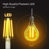 Żarówka LED filamentowa G45 E14 4W ciepła barwa 2700K