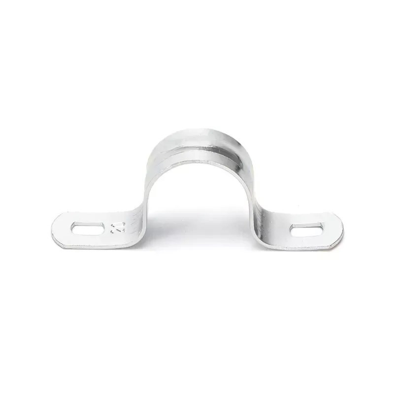Zacisk stalowy do rur PVC φ14-24 mm ocynkowany srebrnoszary