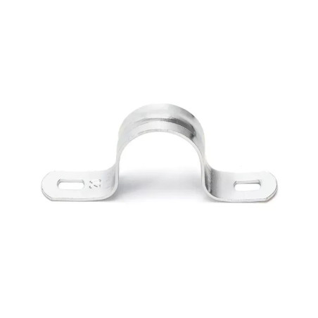 Zacisk stalowy do rur PVC φ14-24 mm ocynkowany srebrnoszary