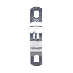 Zacisk stalowy do rur PVC φ14-24 mm ocynkowany srebrnoszary