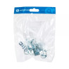Zacisk stalowy do rur PVC φ14-24 mm ocynkowany srebrnoszary