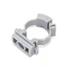 Zacisk wysuwany do rur PVC 20 mm biały, montaż wewnętrzny