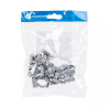 Zacisk wysuwany do rur PVC 20 mm biały, montaż wewnętrzny