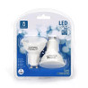 Żarówki LED GU10 9W 6500K 700lm 100° 2 sztuki białe do wnętrz