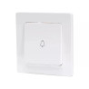 Przycisk dzwonkowy podtynkowy biały typ francuski 82x82x36mm 10A