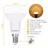 Żarówka LED R50 E14 7W 3000K 610lm biała ciepła do wnętrz