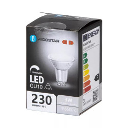 Żarówka LED GU10 3W 6500K zimna 230lm ściemnialna ze szkła