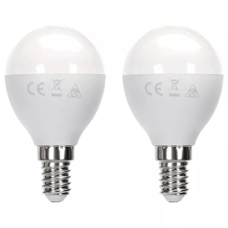 Żarówki LED 11W E14 G45 neutralne światło 4000K zestaw 2 sztuk