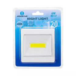 Lampka nocna LED 4W 6500K 120lm na baterie AAA 3 sztuki biała