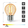 Żarówka LED filamentowa bursztynowa G45 E27 4W 2200K 400lm