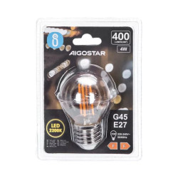 Żarówka LED filamentowa bursztynowa G45 E27 4W 2200K 400lm