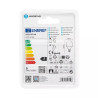 Żarówka LED E14 9W 3000K 840lm G45 do wnętrz biała plastikowa