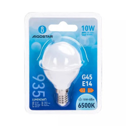 Żarówka LED E14 10W 6500K 935 lm zimna barwa biała plastikowa