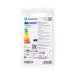 Żarówka LED świeczka C37 E14 7W 3000K 610lm biała plastikowa