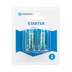 Starter do świetlówek 4-80W transparentny niebieski, 2 sztuki