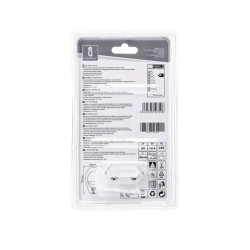 Lampka nocna LED 1W zimna 6500K z włącznikiem do gniazdka biała