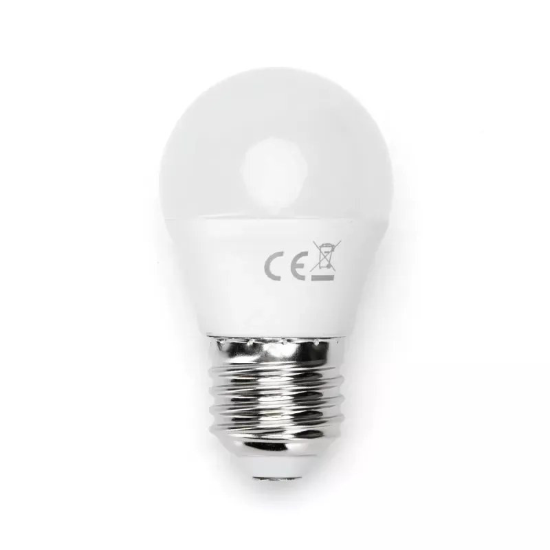 Żarówka LED E27 4,9W 3000K 420lm biała plastikowa do wnętrz