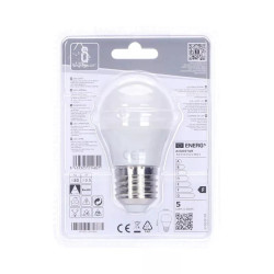 Żarówka LED E27 4,9W 3000K 420lm biała plastikowa do wnętrz