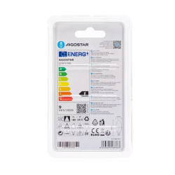 Żarówka LED świeczka C37 E14 9W 3000K 840lm biała plastikowa