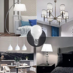 Żarówka LED G45 E14 9W zimna 840lm biała kulka do wnętrz