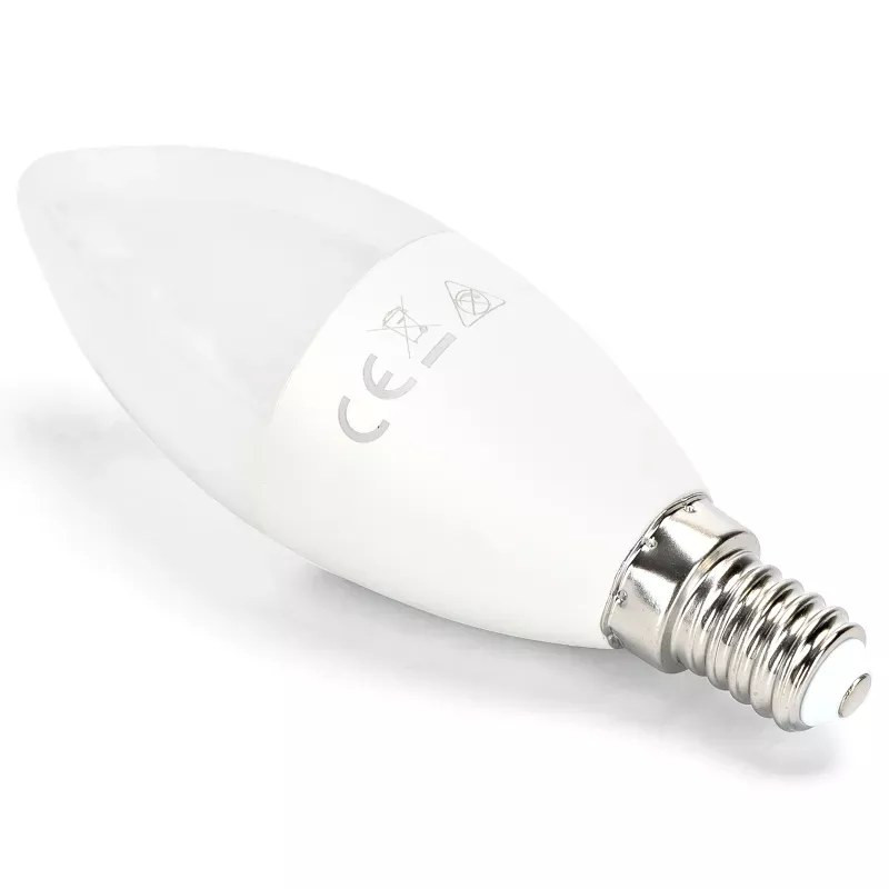 Żarówki LED C37 E14 13W 3000K 2 sztuki białe do wnętrz
