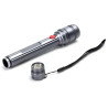 Latarka LED 2W zimna barwa 6500K na 2 baterie AA, srebrna