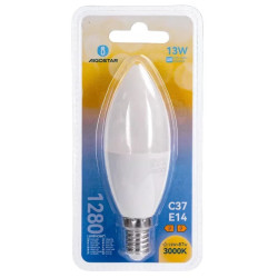 Żarówki LED C37 E14 13W 3000K 2 sztuki białe do wnętrz