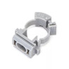 Zacisk wysuwany do rur PVC średnicy 16-18 mm, biały, IP20