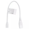 Kabel połączeniowy do świetlówki T5 30 cm 220-240V biały PVC