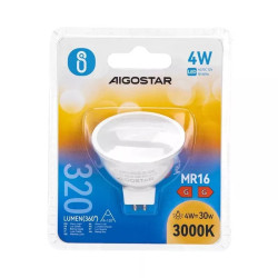 Żarówka LED MR16 4W 3000K ciepła 320lm 12V AC/DC pojedyncza