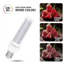 Żarówka LED 12W E27 3000K 1180lm U 3U transparentna do wnętrz