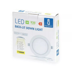 Panel LED podtynkowy 9W ciepłe światło 3000K 1000lm biały IP20