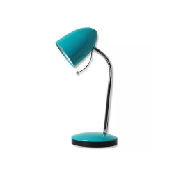 Lampa biurkowa niebieska z gwintem E27 do max 40W