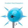Lampa biurkowa niebieska z gwintem E27 do max 40W