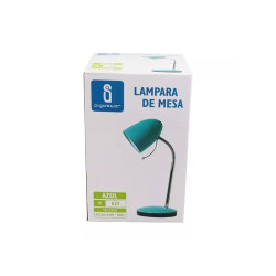 Lampa biurkowa niebieska z gwintem E27 do max 40W