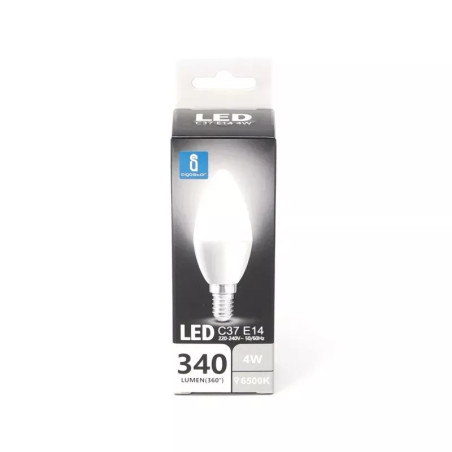 Żarówka LED świeczka 4W E14 zimne światło 6500K 340lm biała