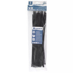 Opaski zaciskowe nylonowe 4,8x250 mm czarne 30 sztuk do mocowania